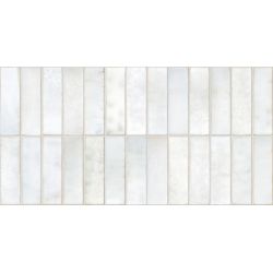  Carrelage mur effet zellige Zahara blanc grisé 32x62,5 cm
