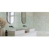 Carrelage mur effet zellige Zahara turquoise 32x62,5 cm