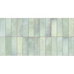 Carrelage mur effet zellige Zahara turquoise 32x62,5 cm