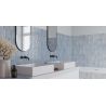 Carrelage mur effet zellige Zahara bleu 32x62,5 cm