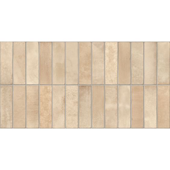 Carrelage mur effet zellige Zahara beige 32x62,5 cm