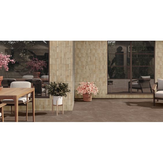 Carrelage mur effet zellige Zahara beige 32x62,5 cm