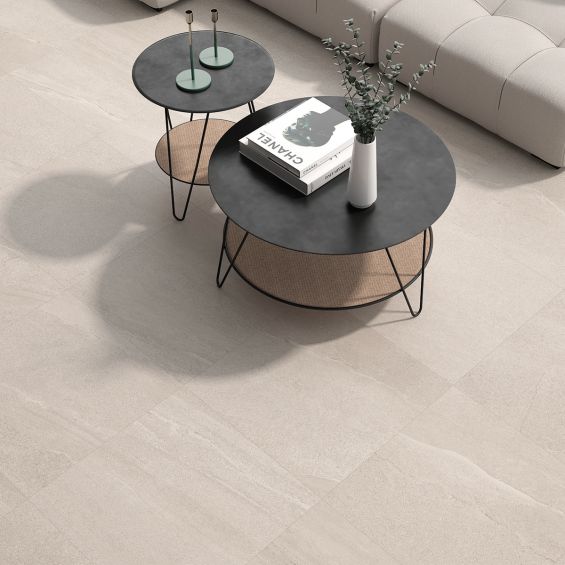 Carrelage sol effet pierre Tikal Sable60x60 cm