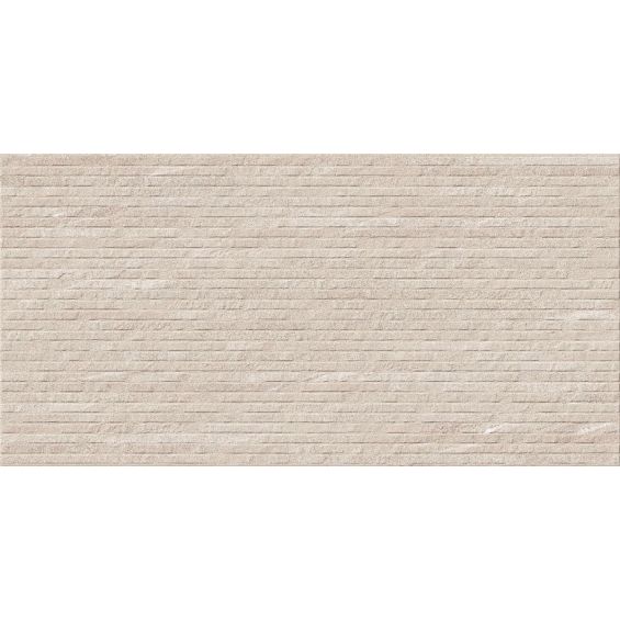 Carrelage mur Tikal décor sable relief 25x70 cm