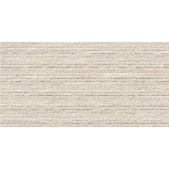 Carrelage mur Tikal décor sable relief 25x70 cm