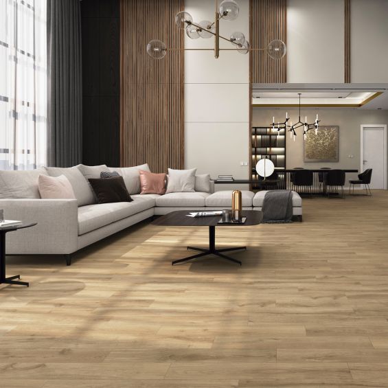Carrelage sol imitation parquet Laricio Chêne 15x90 cm