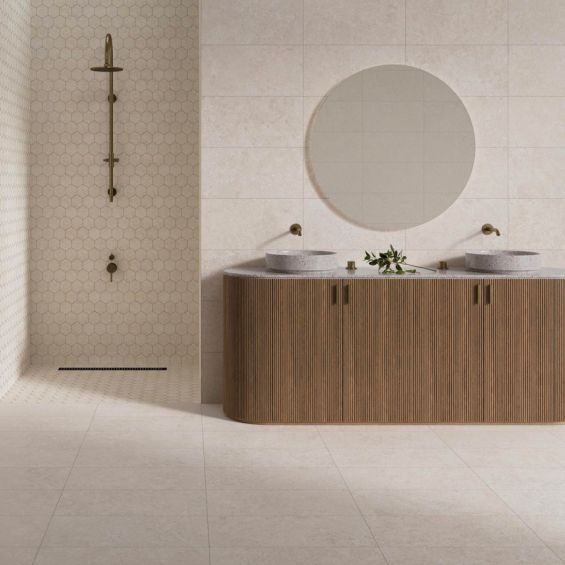 Carrelage sol effet Travertin Panarea sable 29,259,2 cm