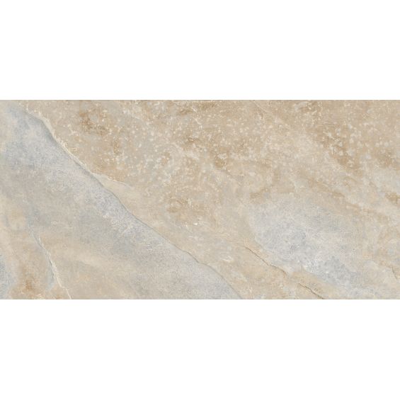 Carrelage sol extérieur effet pierre de bali Krabi beige R11 60x120 cm