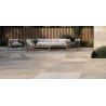 Carrelage sol extérieur effet pierre de bali Krabi beige R11 60x120 cm