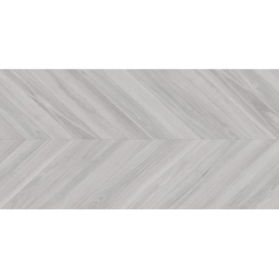 Carrelage sol imitation parquet Chevrongris 60x120 cm