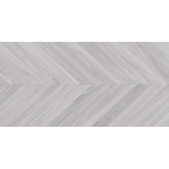 Carrelage sol imitation parquet Chevrongris 60x120 cm