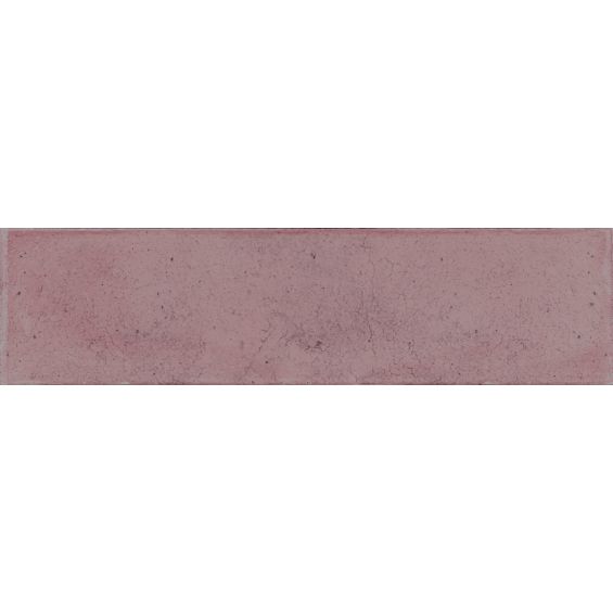 Carrelage mur effet zellige Rabat Rose Brillo 6×24,6 cm