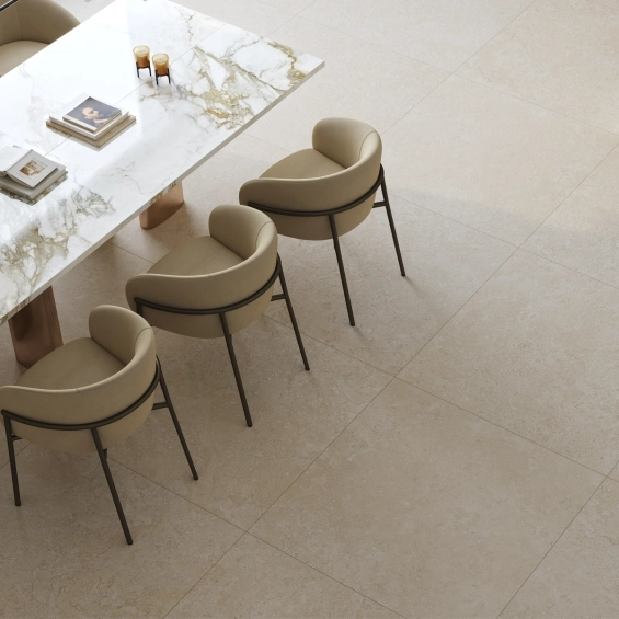 Carrelage sol effet Travertin Panarea ivoire 59,259,2 cm