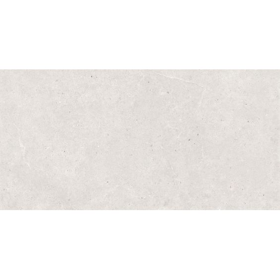 Carrelage sol effet pierre Kiyosumi Blanc grisé 30x60 cm