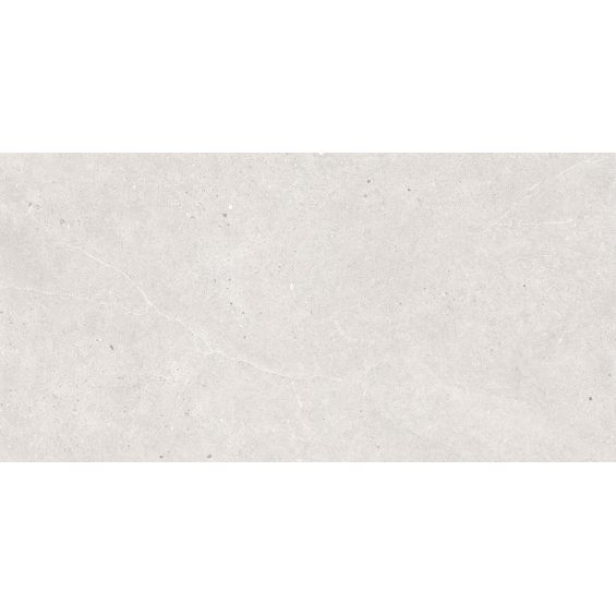 Carrelage sol effet pierre Kiyosumi Blanc grisé 60x120 cm