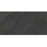 Carrelage sol effet pierre Lindos Noir 30x60 cm