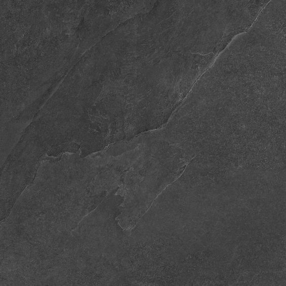 Carrelage sol effet pierre Lindos Noir 60x60 cm