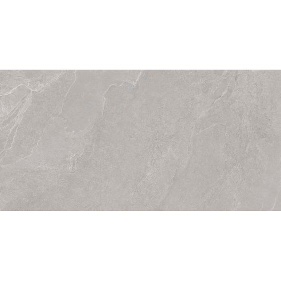 Carrelage sol effet pierre Lindos Gris 60x120 cm