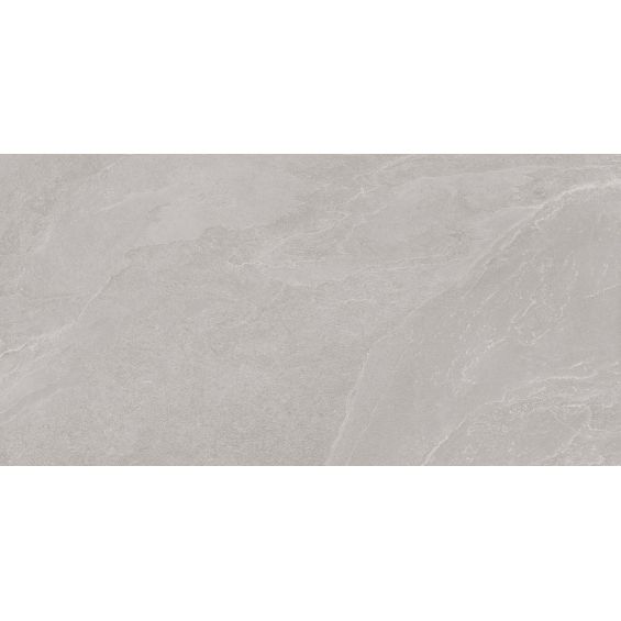 Carrelage sol effet pierre Lindos Gris 60x120 cm