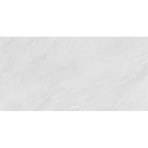 Carrelage sol effet pierre Lindos Blanc grisé 30x60 cm