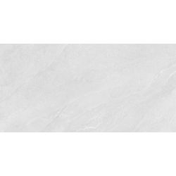 Carrelage sol effet pierre Lindos Blanc grisé 60x120 cm