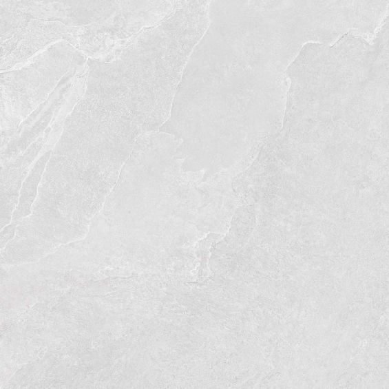 Carrelage sol effet pierre Lindos Blanc grisé 60x60 cm