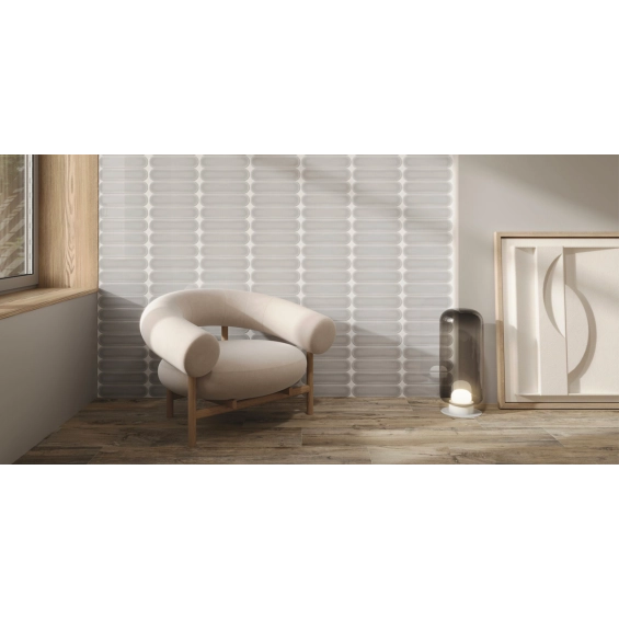 Carrelage mur effet zellige Agdal gris 7,5x30 cm