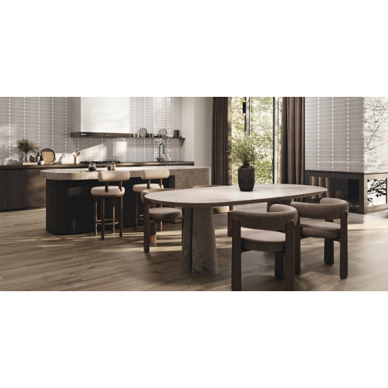 Carrelage mur effet zellige Agdal gris 7,5x30 cm