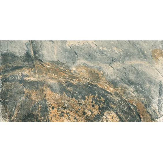 Carrelage sol extérieur Pierre de Bali Météor vert R11 30x60 cm