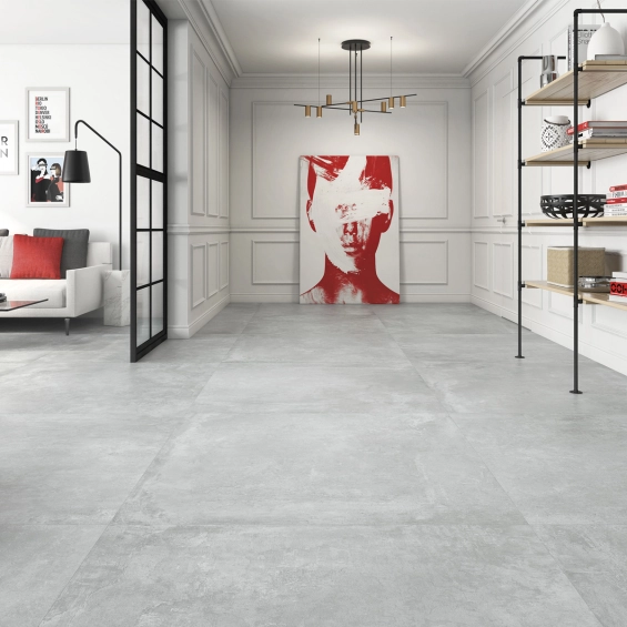 Carrelage sol moderne Max Perle 120x120 cm