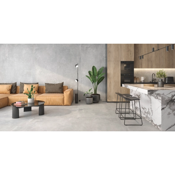 Carrelage sol moderne Max Gris 120x120 cm