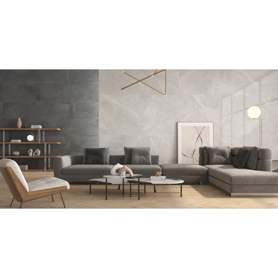 Carrelage sol moderne Max Anthracite 60x120 cm