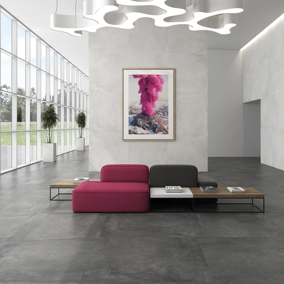 Carrelage sol moderne Max Anthracite 60x60 cm