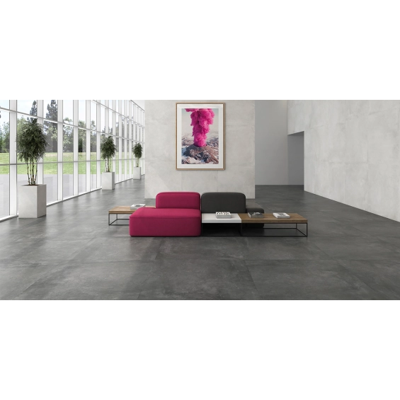 Carrelage sol moderne Max Anthracite 60x60 cm