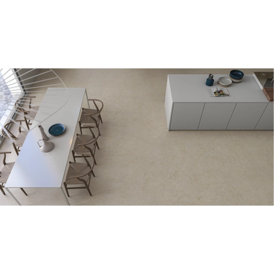 Carrelage sol effet pierre naturelle Ronda crème 30x60 cm