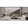 Carrelage sol effet pierre naturelle Ronda perle 30x60 cm