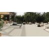 Carrelage sol extérieur moderne Ronda crème R11 60x120 cm