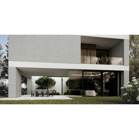 Carrelage sol extérieur moderne Ronda perle R11 90x90 cm