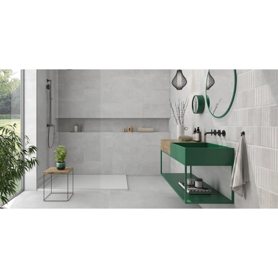  Carrelage mur Max décor relief silver 30x60 cm