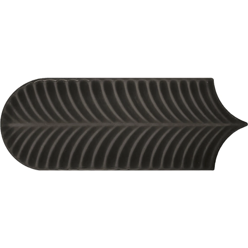 Carrelage mur effet Fleur Strelitzia noir 8,1x25 cm
