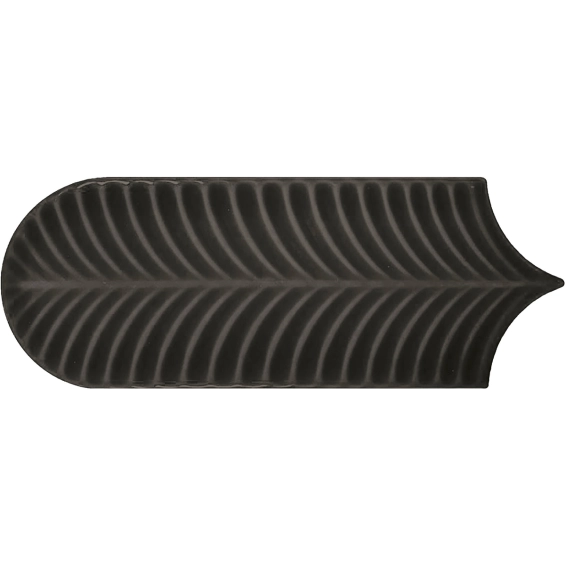 Carrelage mur effet Fleur Strelitzia noir 8,1x25 cm