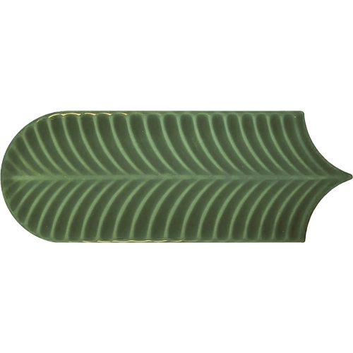 Carrelage mur effet Fleur Strelitzia vert 8,1x25 cm
