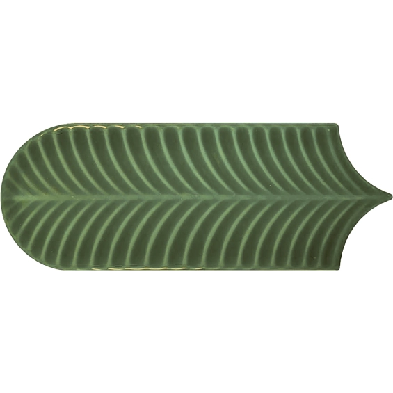 Carrelage mur effet Fleur Strelitzia vert 8,1x25 cm