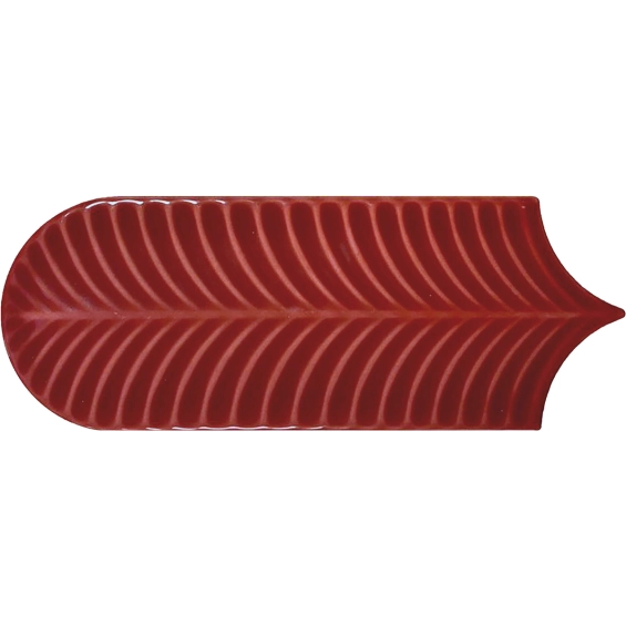 Carrelage mur effet Fleur Strelitzia rouge 8,1x25 cm