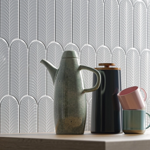 Carrelage mur effet Fleur...