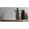 Carrelage mur effet Fleur Strelitzia perle 8,1x25 cm