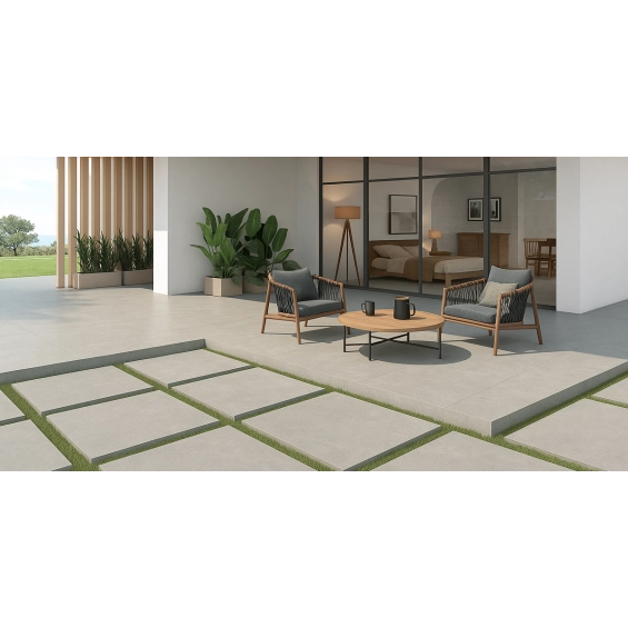 Dalle extérieur Arès 2.0 grège R11 60x60 cm