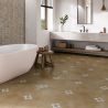 Carrelage sol traditionnel Baratti terre 44x44 cm