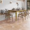 Carrelage sol traditionnel Baratti rosé 44x44 cm