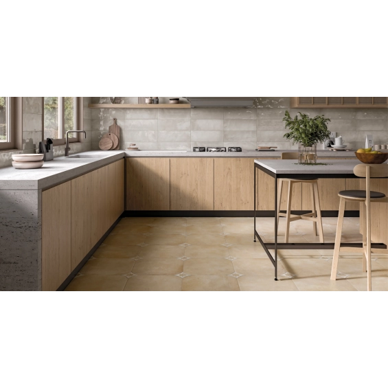 Carrelage sol traditionnel Baratti beige 44x44 cm